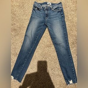 Paige cropped distressed jeans-Size 27
